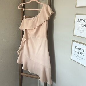 Adelyn Rae one shoulder dress